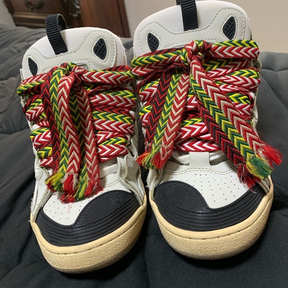 Lanvin Kids Sneakers with Multicolor Laces